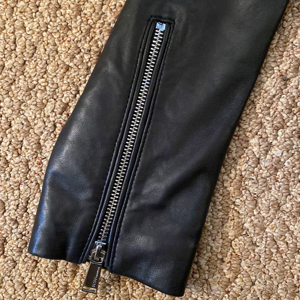 Bcbg Generation Black Leather Jacket In Small - image 6
